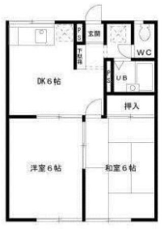 リメイズむさしのの物件間取画像